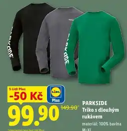 Lidl PARKSIDE Triko s dlouhým rukávem nabídka
