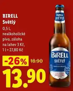 Lidl BRELL Světlý, 0,5 1, nealkoholické pivo nabídka
