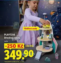 Lidl PLAYTIVE Dřevěná raketa, sada nabídka