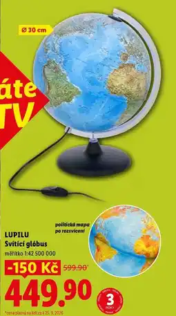 Lidl LUPILU Svítící glóbus nabídka