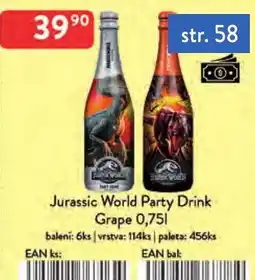 Qanto Jurassic World Party Drink Grape nabídka