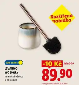 Lidl LIVARNO WC štětka, keramická nádoba nabídka