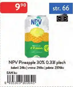 Qanto Npv pineapple 30% nabídka