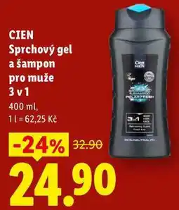 Lidl CIEN Sprchový gel a šampon pro muže 3v1 nabídka