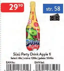 Qanto Süsü Party Drink Apple 1l nabídka