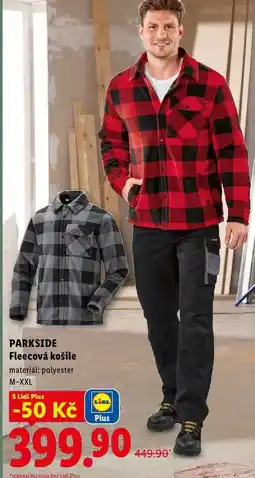 Lidl PARKSIDE Fleecová košile nabídka