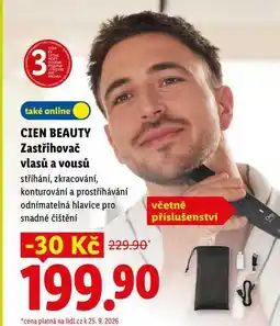 Lidl CIEN BEAUTY Zastřihovač vlasů a vousů nabídka