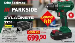 Lidl PARKSIDE 20V Aku vrtací šroubovak sakumulátorem a nabíječkou nabídka