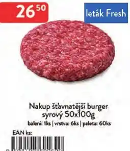 Qanto leták syrový burger nabídka