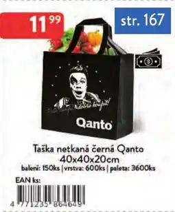 Qanto Qanto taška netkaná černá nabídka