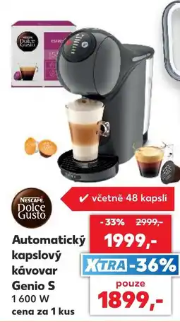 Kaufland Nescafe Dolce Gusto automaticky kapslový kávovar Genio S nabídka