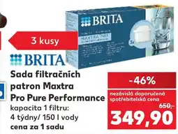 Kaufland Brita sada filtračních patron Maxtra Pro Pure Performance nabídka