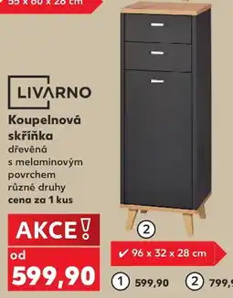 Kaufland Livarno koupelnová skříňka nabídka