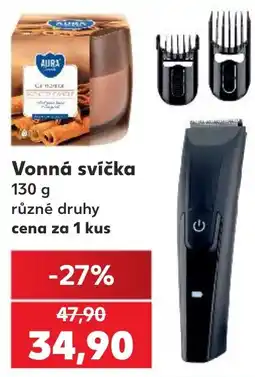 Kaufland Aura vonná svíčka nabídka