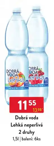 Qanto Dobrá voda Lehká neperlivá nabídka