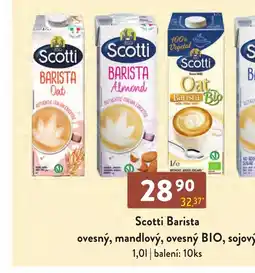 Qanto Scotti Barista ovesný, mandlový, ovesný BIO, sojový nabídka