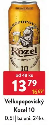 Qanto Velkopopovický Kozel 10 nabídka
