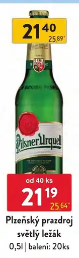 Qanto Pilsner Urquell světlý ležák nabídka