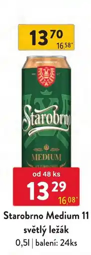 Qanto Starobrno Medium 11 světlý ležák nabídka