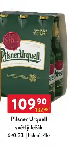 Qanto Pilsner Urquell světlý ležák nabídka