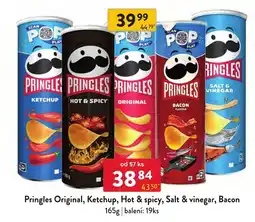 Qanto Pringles Original, Ketchup, Hot & spicy, Salt & vinegar, Bacon nabídka