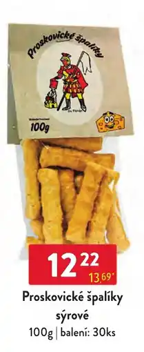 Qanto Proskovické špaliky sýrové nabídka