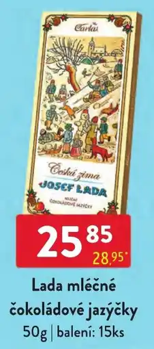 Qanto Lada mléčné čokoládové jazýčky nabídka