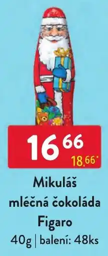 Qanto Figaro mléčná čokoláda Mikuláš nabídka