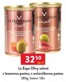 Qanto La Expa Olivy zelené s lososovou pastou, s ančovičkovou pastou nabídka