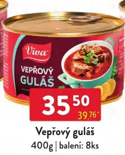 Qanto Viva vepřový guláš nabídka