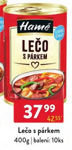 Qanto Hamé lečo s párkem nabídka