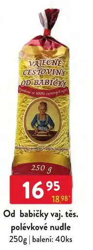 Qanto Od babičky vaj. těš. polévkové nudle nabídka