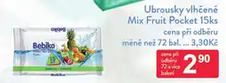 Qanto Bebiko ubrousky vlhčené mix fruit pocket nabídka