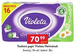 Qanto Violeta toaletní papír Heřmánek nabídka