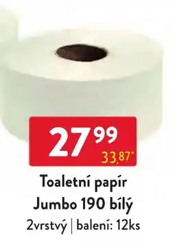 Qanto Toaletní papír Jumbo 190 bílý nabídka
