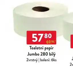 Qanto Toaletní papír Jumbo 280 bílý nabídka