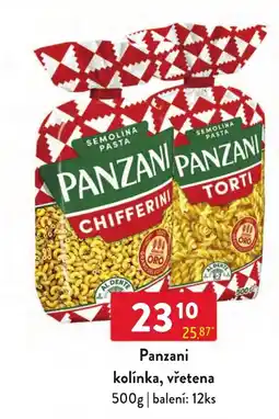 Qanto Panzani kolínka, vřetena nabídka