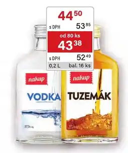 Qanto nakup vodka nabídka