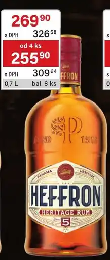 Qanto Heffron heritage rum nabídka