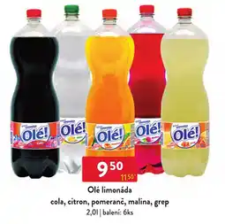 Qanto Olé limonáda nabídka