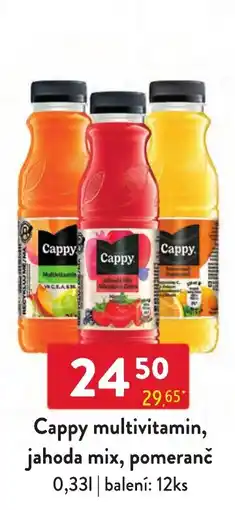 Qanto Cappy multivitamin, jahoda mix, pomeranč nabídka