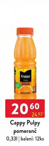 Qanto Cappy Pulpy pomeranč nabídka
