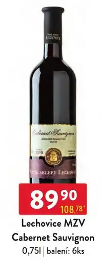 Qanto Lechovice MZV Cabernet Sauvignon nabídka