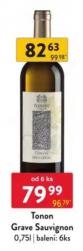 Qanto Tonon Grave Sauvignon nabídka