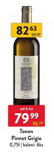 Qanto Tonon Pinnot Grigio nabídka