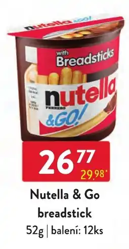 Qanto Nutella breadstick nabídka