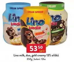 Qanto Lino milk, duo, gold creamy 13% oříšků nabídka