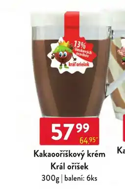 Qanto Král oříšek Kakaooršíškový krém nabídka