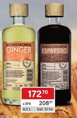 Qanto Koskenkorva ginger nabídka