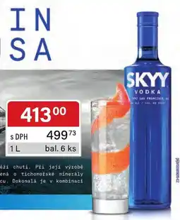 Qanto Skyy Vodka nabídka